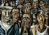 Storm Triptych 1 from the Katrina Paintings by David Bates