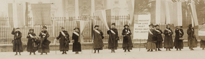 National Womens' Party picketing