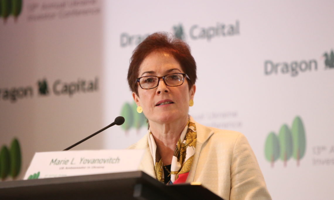 Marie Yovanovitch speaking at Ukraine Invstor Conference
